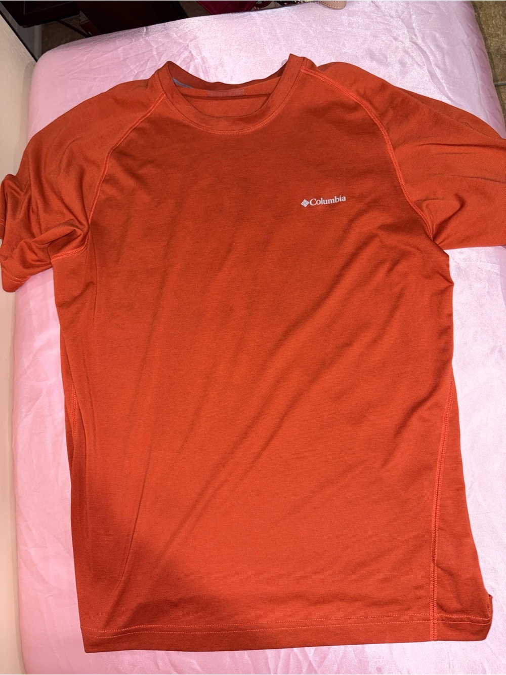 Columbia Men’s Short-Sleeve Tee — Orange